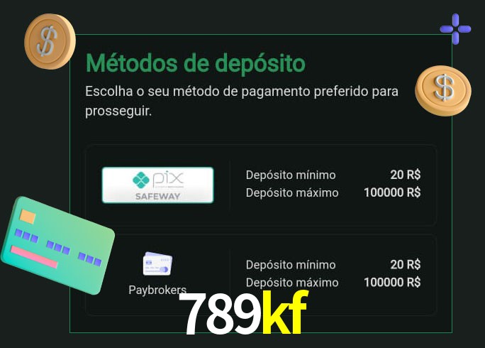 O cassino 789kf oferece uma grande variedade de métodos de pagamento